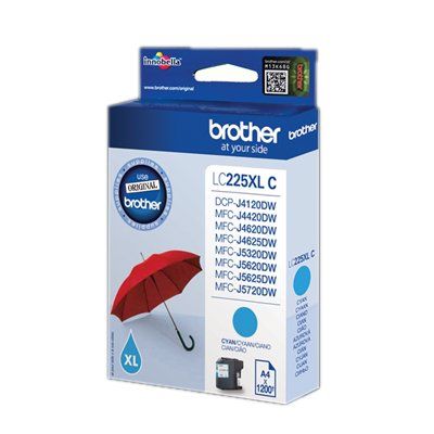 Brother Cartucho Lc225xlcb Cian Dcp4120dw 1200 Pg